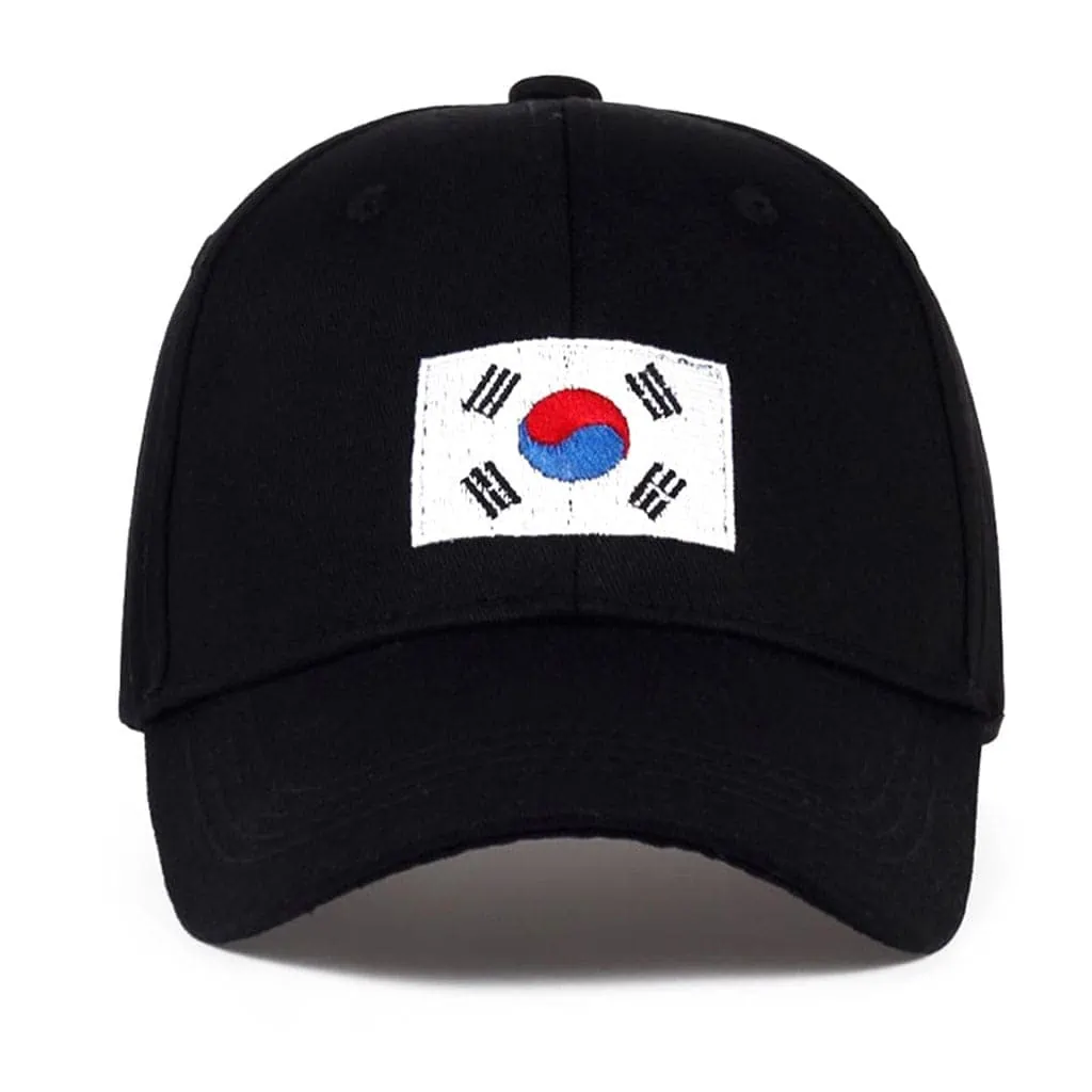 South Korea Cap, Black