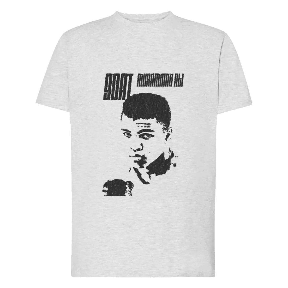 GOAT Muhammad Ali T-Shirt, Ash Gray, Regular-Fit